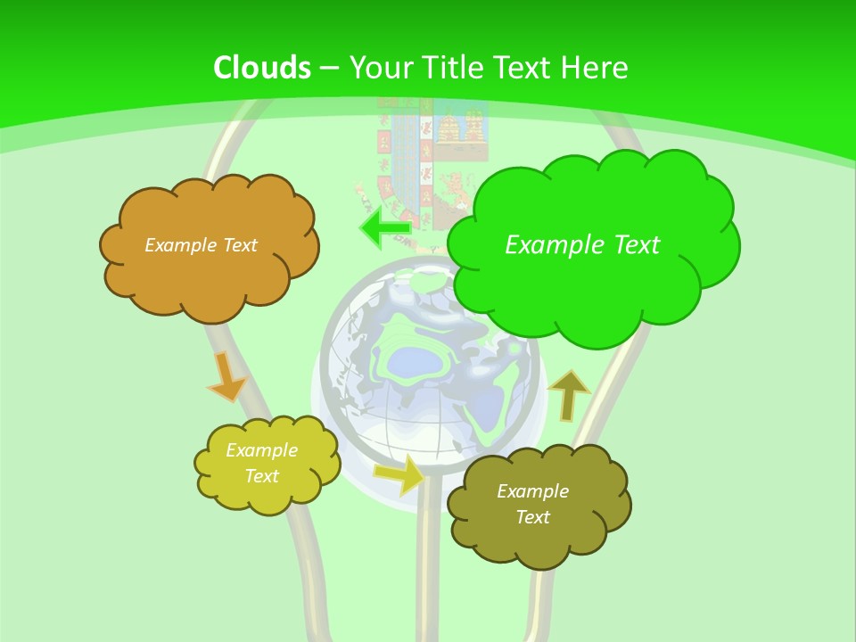 A Light Bulb With A Globe Inside Of It PowerPoint Template