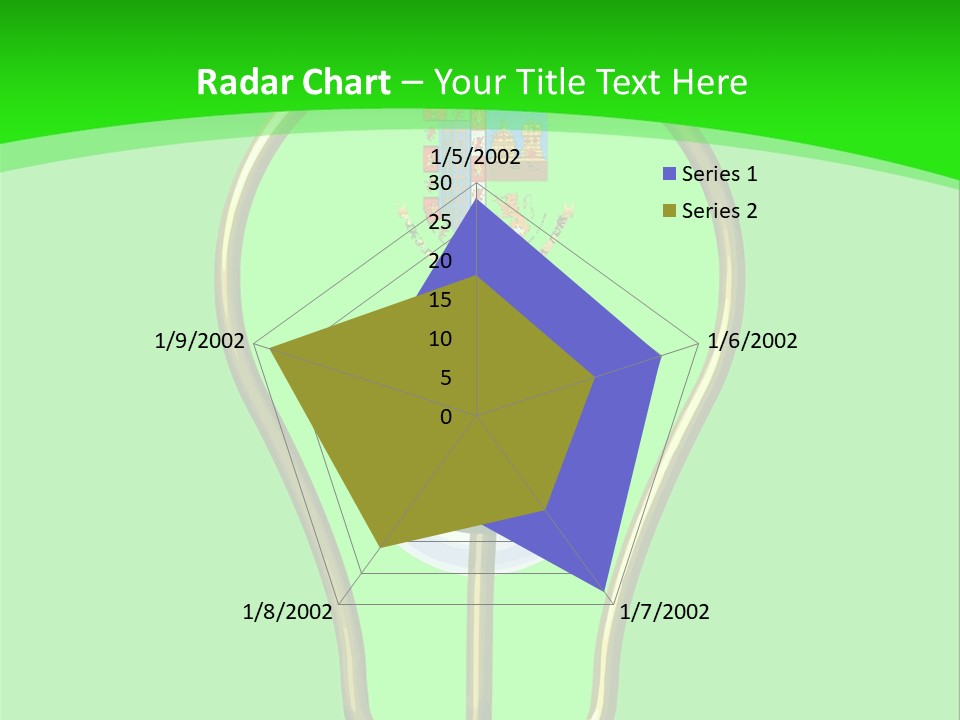 A Light Bulb With A Globe Inside Of It PowerPoint Template