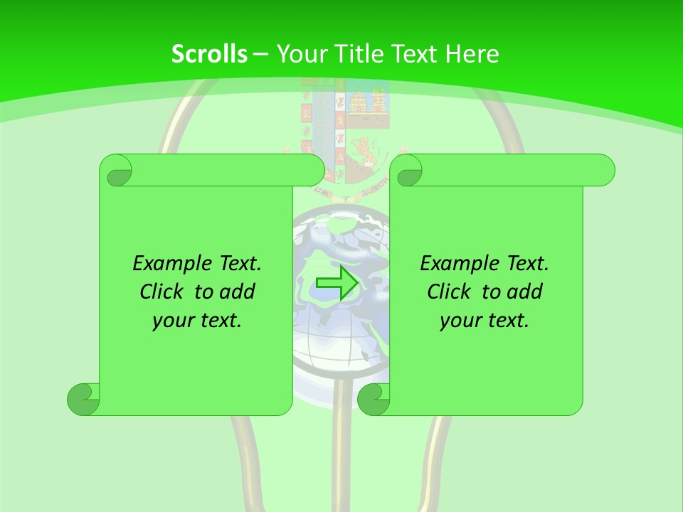 A Light Bulb With A Globe Inside Of It PowerPoint Template
