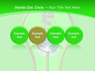 A Light Bulb With A Globe Inside Of It PowerPoint Template