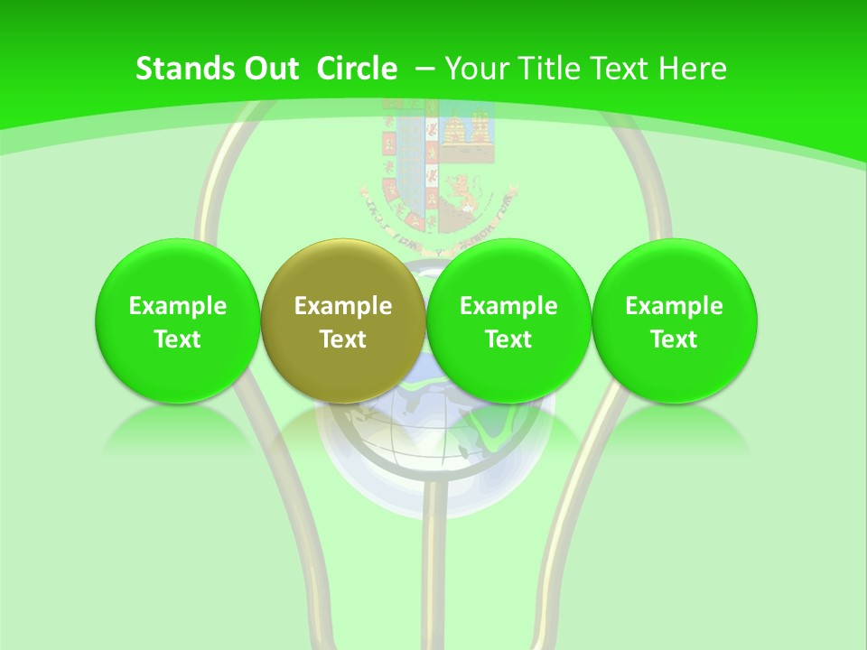 A Light Bulb With A Globe Inside Of It PowerPoint Template