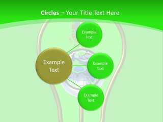 A Light Bulb With A Globe Inside Of It PowerPoint Template