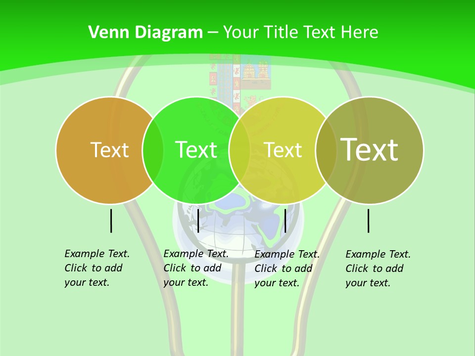 A Light Bulb With A Globe Inside Of It PowerPoint Template