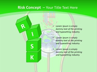 A Light Bulb With A Globe Inside Of It PowerPoint Template