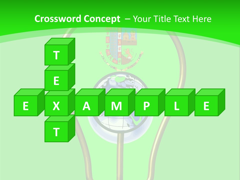 A Light Bulb With A Globe Inside Of It PowerPoint Template