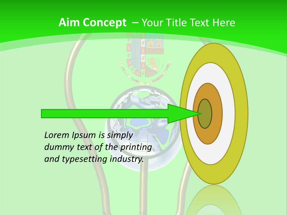 A Light Bulb With A Globe Inside Of It PowerPoint Template