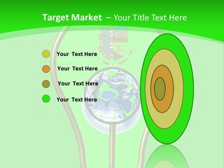 A Light Bulb With A Globe Inside Of It PowerPoint Template