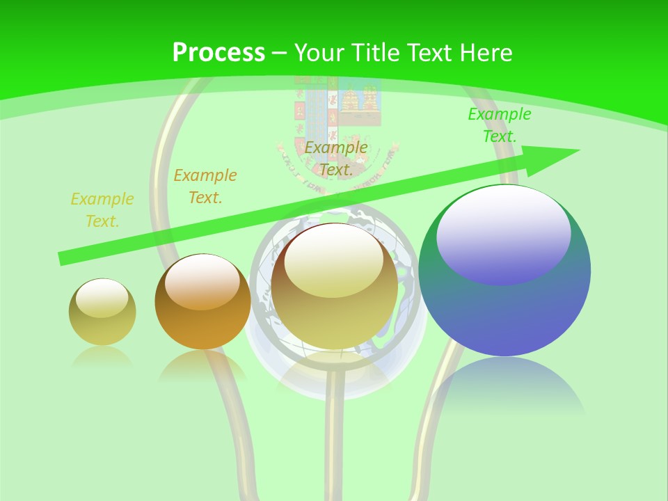 A Light Bulb With A Globe Inside Of It PowerPoint Template