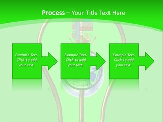 A Light Bulb With A Globe Inside Of It PowerPoint Template