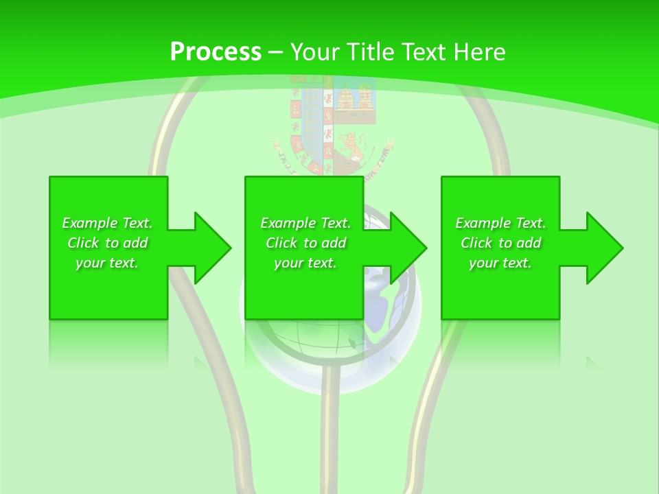A Light Bulb With A Globe Inside Of It PowerPoint Template