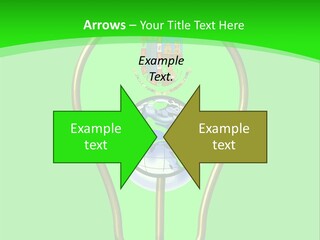 A Light Bulb With A Globe Inside Of It PowerPoint Template