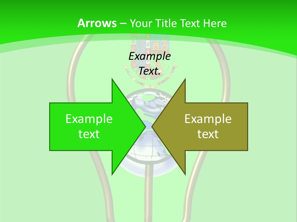 A Light Bulb With A Globe Inside Of It PowerPoint Template