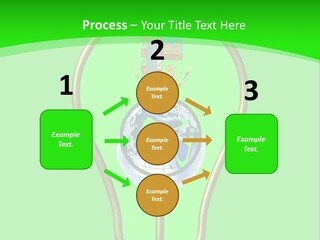 A Light Bulb With A Globe Inside Of It PowerPoint Template