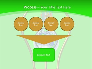 A Light Bulb With A Globe Inside Of It PowerPoint Template