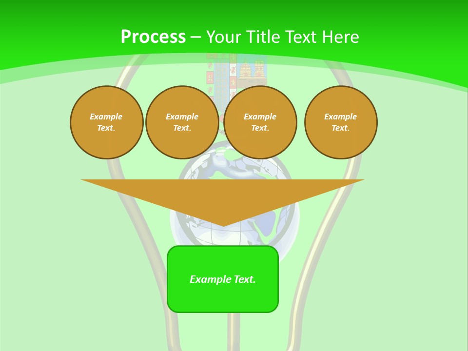 A Light Bulb With A Globe Inside Of It PowerPoint Template