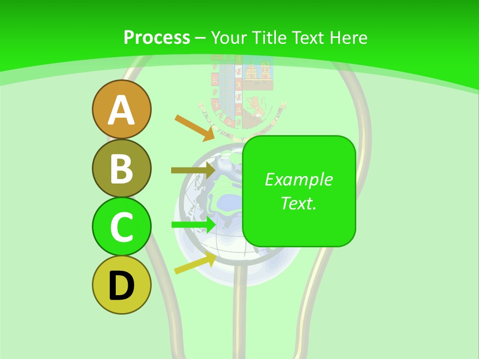 A Light Bulb With A Globe Inside Of It PowerPoint Template