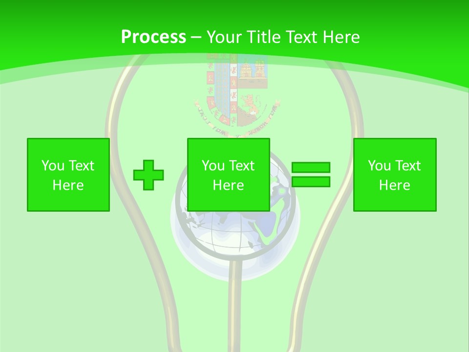 A Light Bulb With A Globe Inside Of It PowerPoint Template