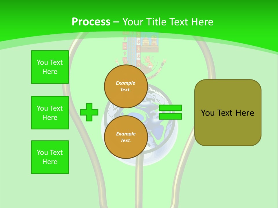 A Light Bulb With A Globe Inside Of It PowerPoint Template