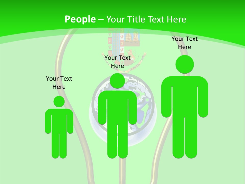 A Light Bulb With A Globe Inside Of It PowerPoint Template