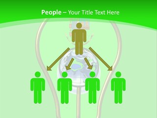 A Light Bulb With A Globe Inside Of It PowerPoint Template