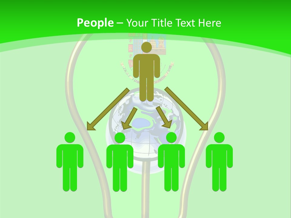 A Light Bulb With A Globe Inside Of It PowerPoint Template