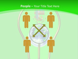A Light Bulb With A Globe Inside Of It PowerPoint Template
