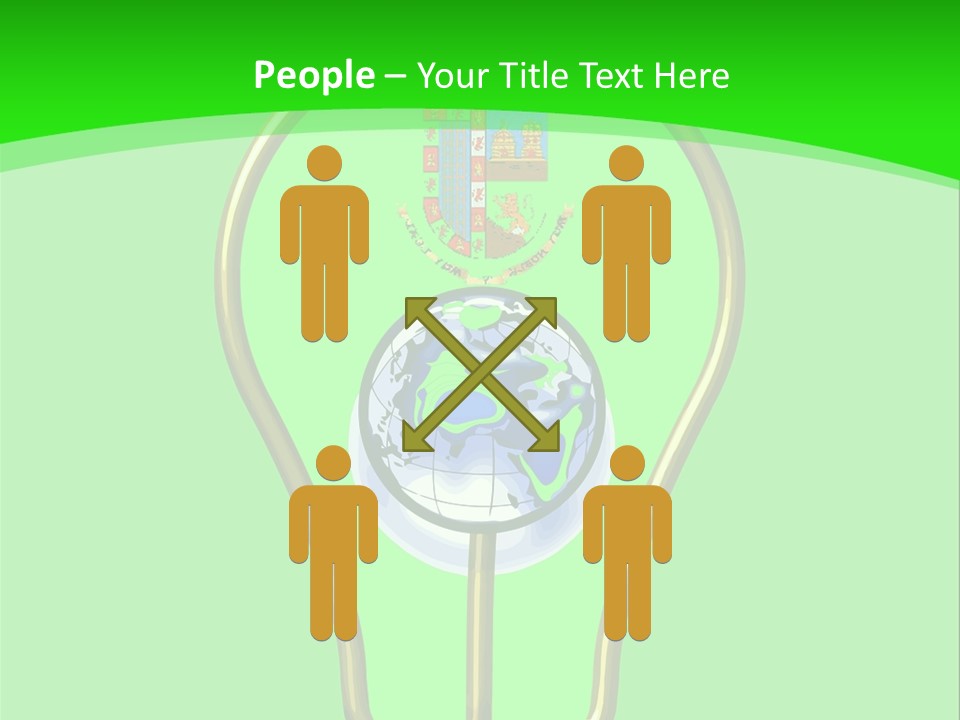 A Light Bulb With A Globe Inside Of It PowerPoint Template