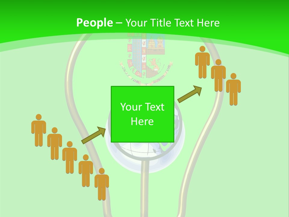 A Light Bulb With A Globe Inside Of It PowerPoint Template