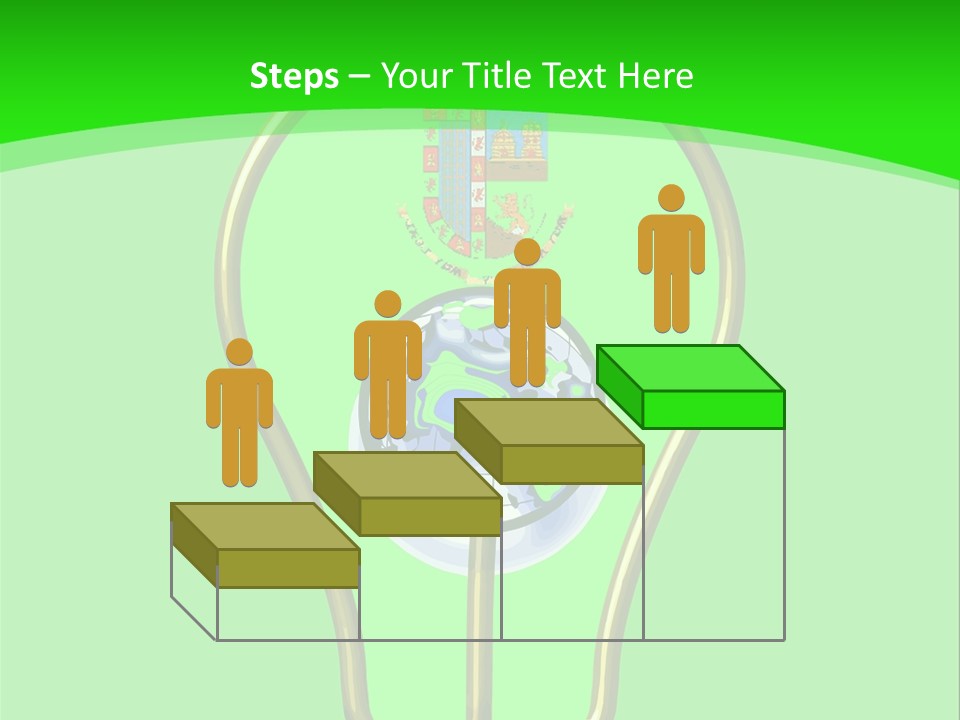 A Light Bulb With A Globe Inside Of It PowerPoint Template