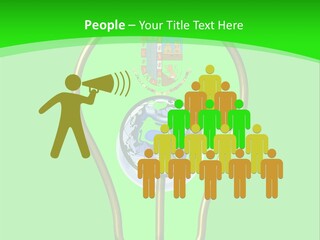 A Light Bulb With A Globe Inside Of It PowerPoint Template