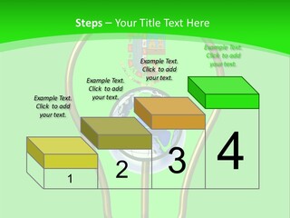 A Light Bulb With A Globe Inside Of It PowerPoint Template