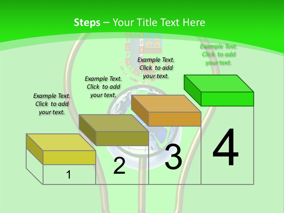 A Light Bulb With A Globe Inside Of It PowerPoint Template