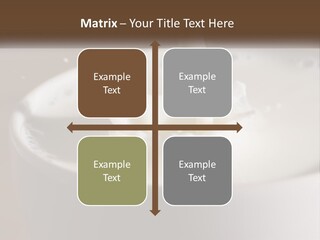 A Glass Of Milk Being Poured Into It PowerPoint Template