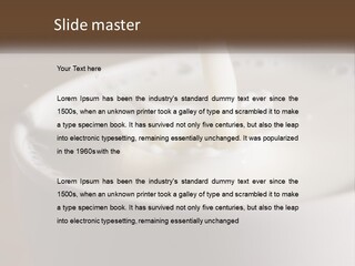 A Glass Of Milk Being Poured Into It PowerPoint Template
