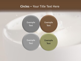 A Glass Of Milk Being Poured Into It PowerPoint Template