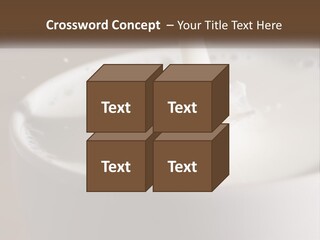 A Glass Of Milk Being Poured Into It PowerPoint Template