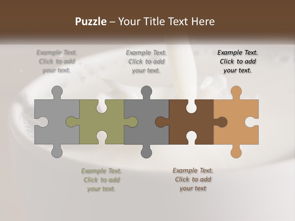 A Glass Of Milk Being Poured Into It PowerPoint Template