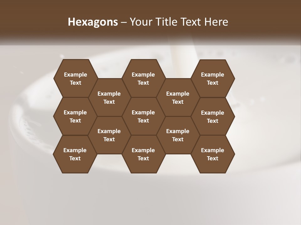 A Glass Of Milk Being Poured Into It PowerPoint Template