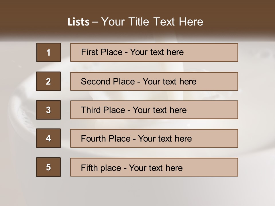 A Glass Of Milk Being Poured Into It PowerPoint Template