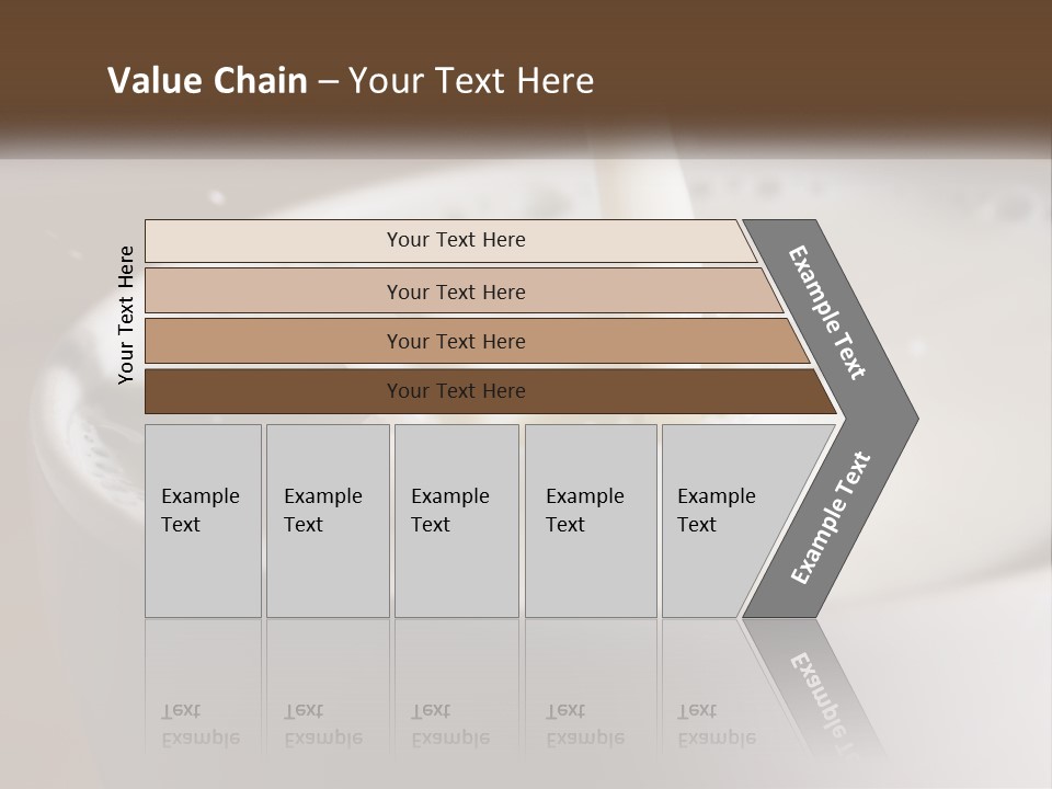 A Glass Of Milk Being Poured Into It PowerPoint Template
