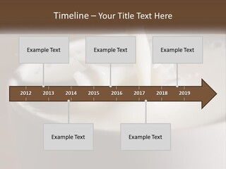 A Glass Of Milk Being Poured Into It PowerPoint Template