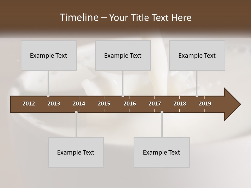A Glass Of Milk Being Poured Into It PowerPoint Template