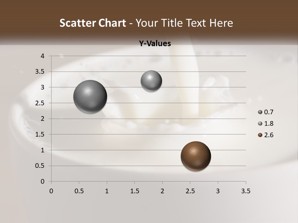 A Glass Of Milk Being Poured Into It PowerPoint Template