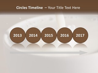 A Glass Of Milk Being Poured Into It PowerPoint Template