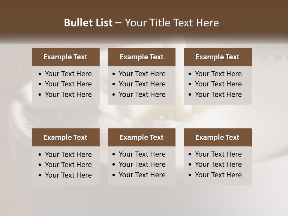 A Glass Of Milk Being Poured Into It PowerPoint Template