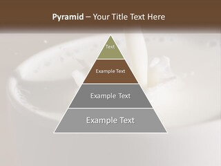 A Glass Of Milk Being Poured Into It PowerPoint Template