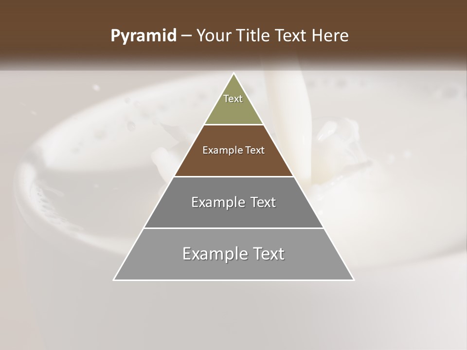 A Glass Of Milk Being Poured Into It PowerPoint Template