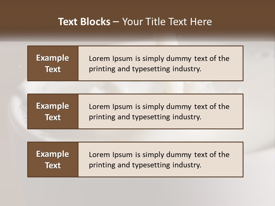A Glass Of Milk Being Poured Into It PowerPoint Template