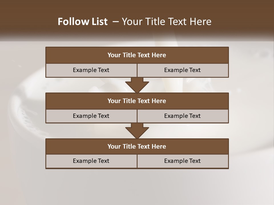 A Glass Of Milk Being Poured Into It PowerPoint Template