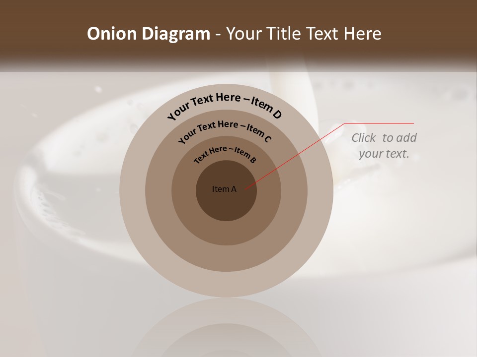 A Glass Of Milk Being Poured Into It PowerPoint Template